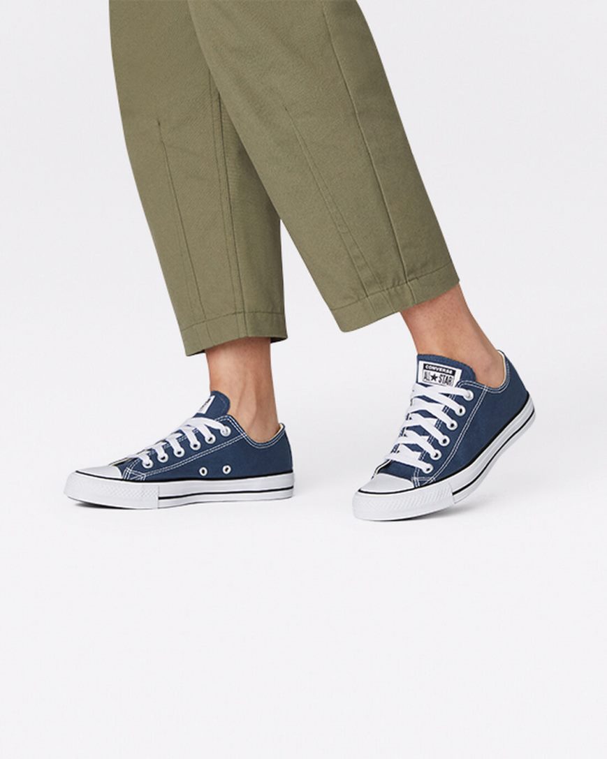 Zapatillas Bajas Converse Chuck Taylor All Star Classic Mujer Azul Marino | PE P8E542